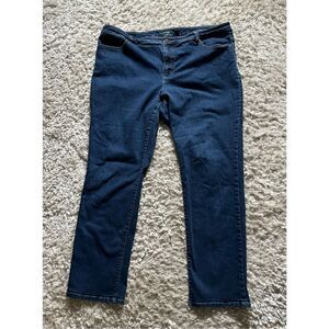 Vintage Lauren Ralph Lauren Women’s 20W Blue Skinny Jeans Stretch Western